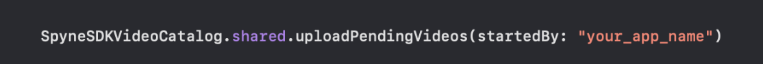 Invoke this function on your app start to resume video upload if pending any, due to app being closed user after shoot completion or in the middle of shoot