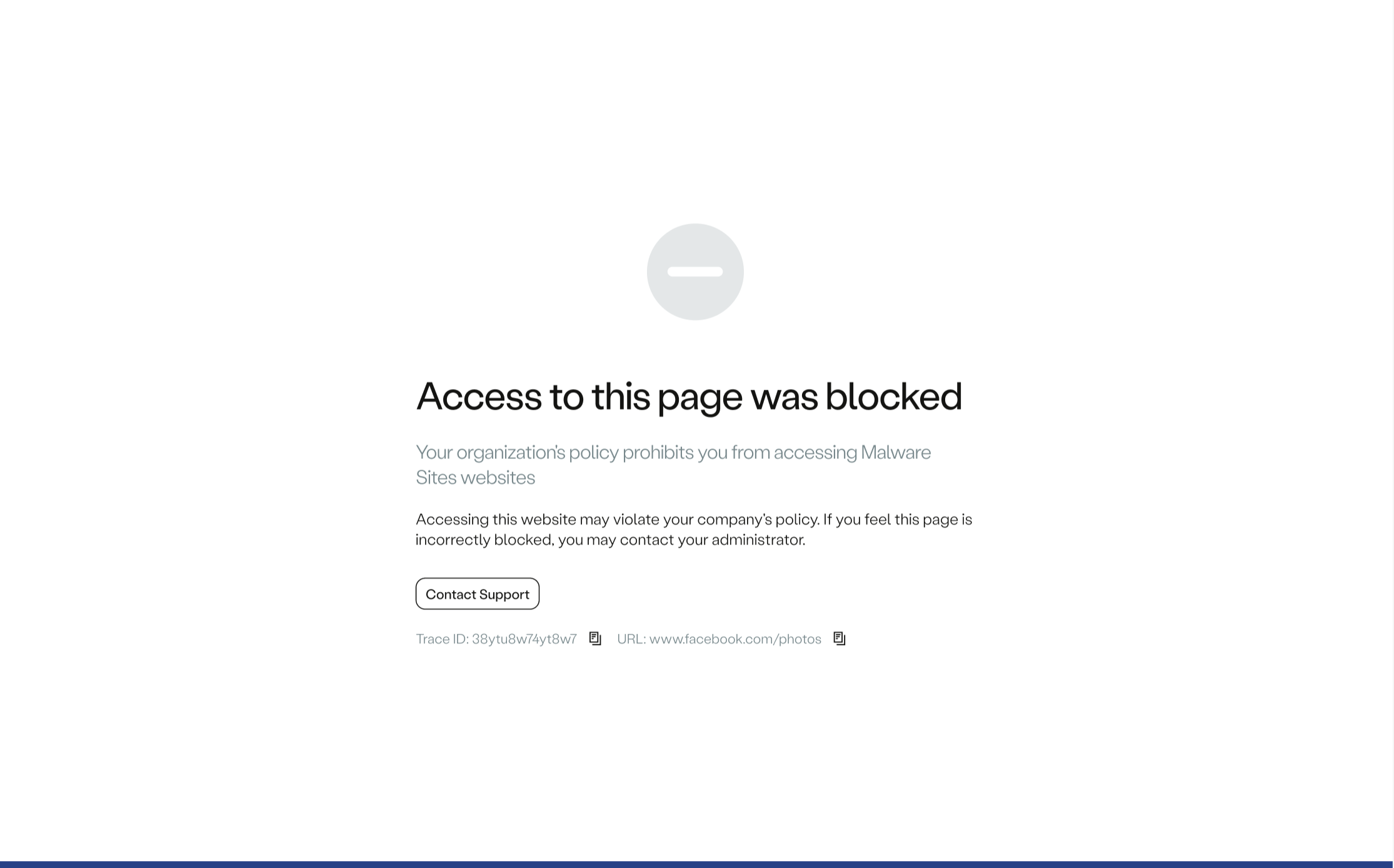Access blocked due to high-risk domain category