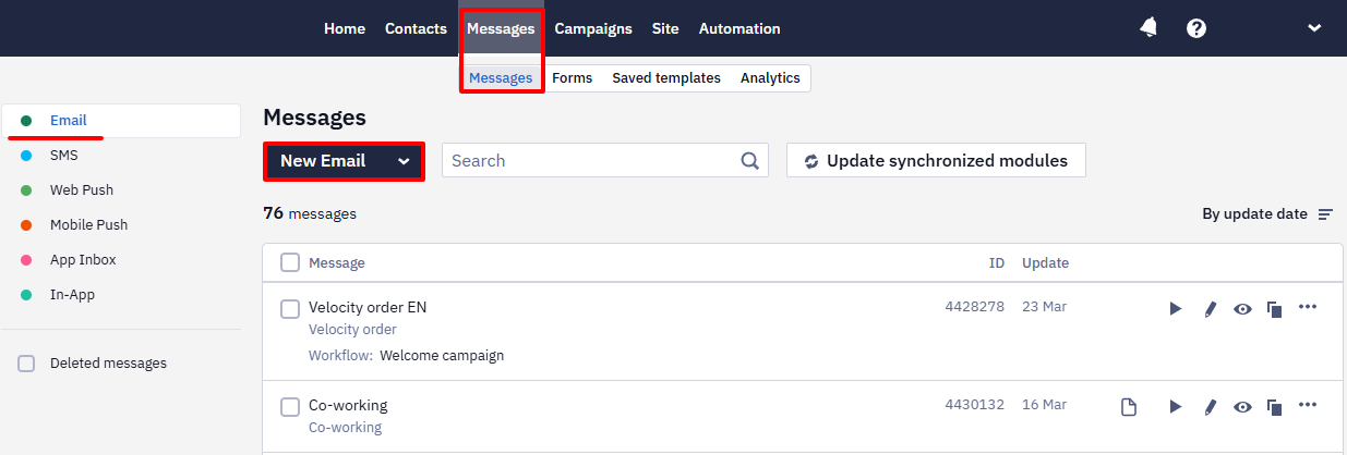 Creating Template