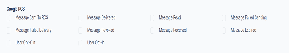 Figure 124: The "Google RSC" options.