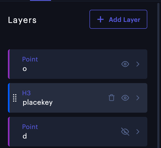 Drag and drop layers to rearrange them. 