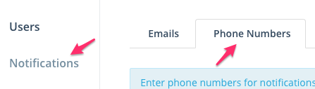 Step 1: Navigate to the Phone Numbers section under Settings