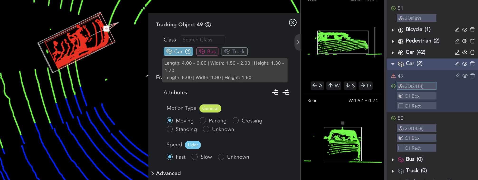 annotate data, data labeling, annotation tool, lidar fusion, point cloud, object detection, tracking object