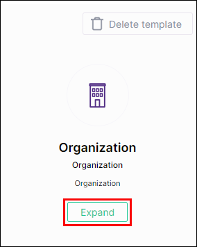 Expand Organization Template