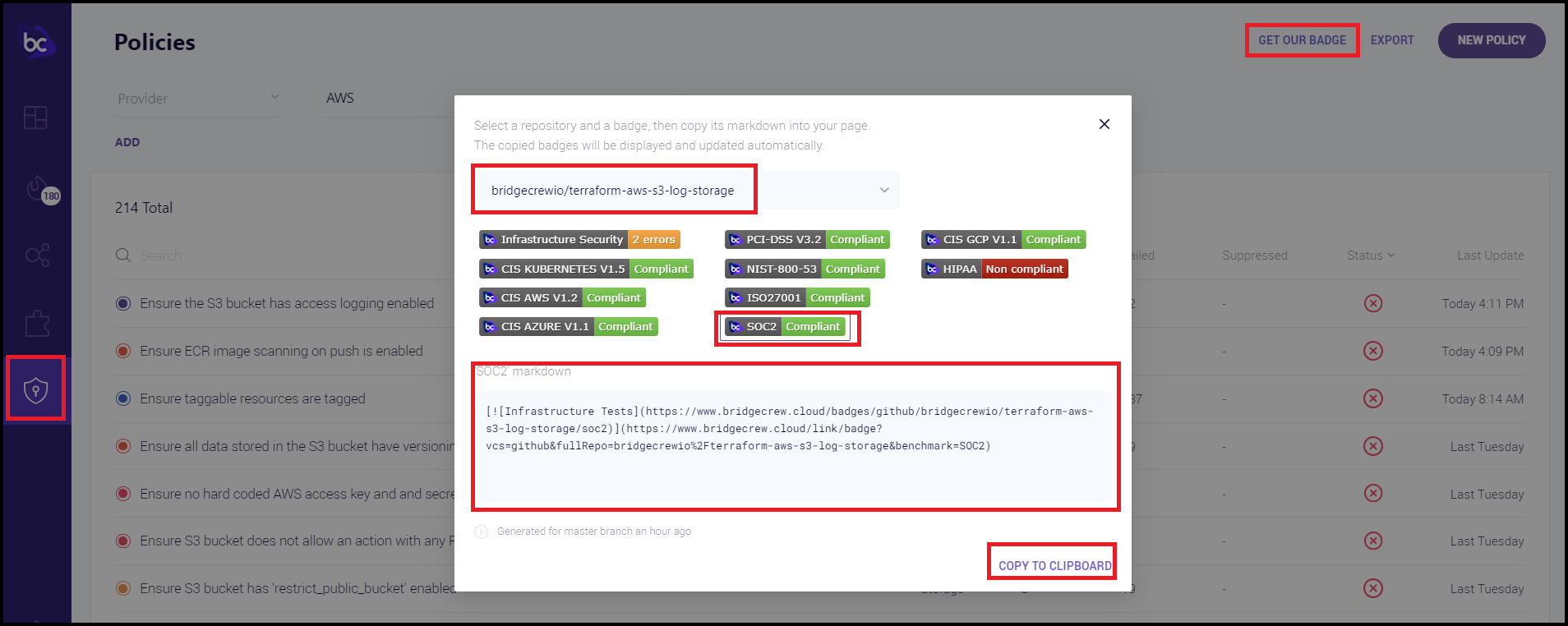 GitHub Repository List Badges