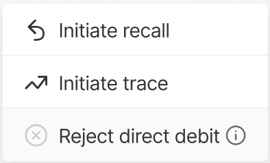 Fig 5. Rejection cannot be requested