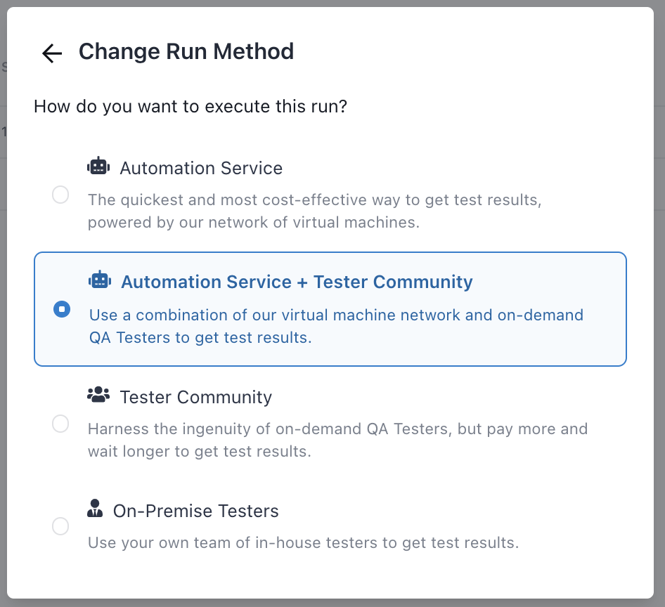 3.png The Change Run Method modal.