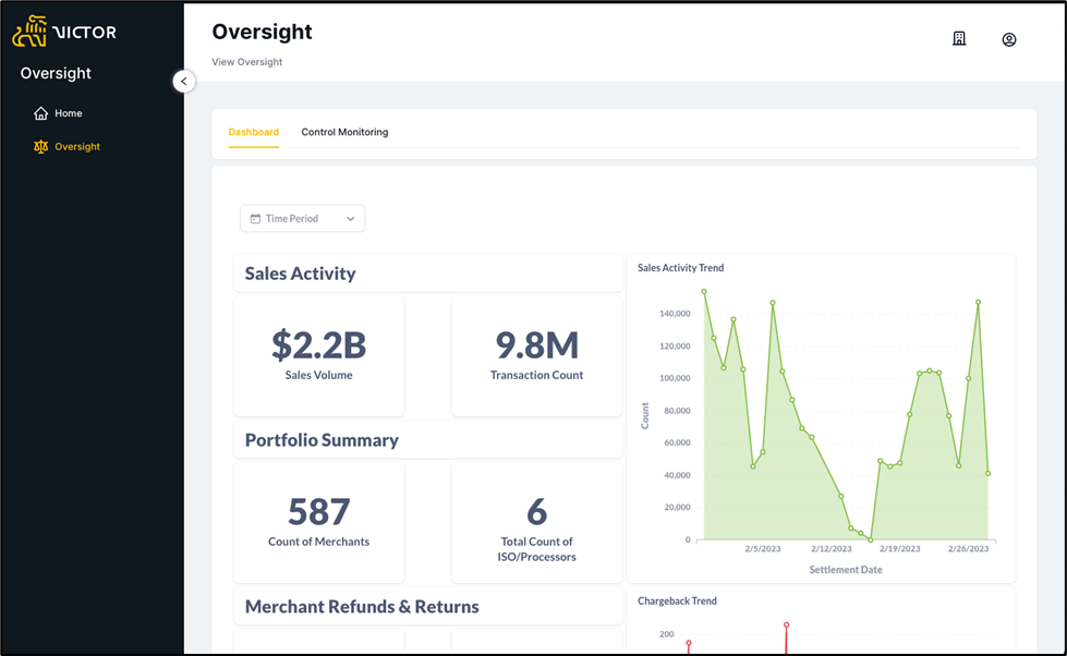 Figure 1. Vantage Oversight Dashboard