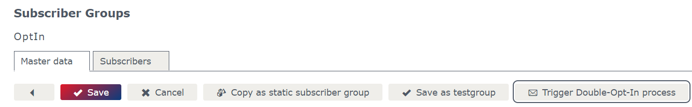 Subscriber group Subscriber group