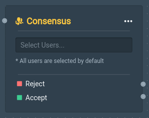 Consensus block in Workflow Editor (click on image to enlarge)