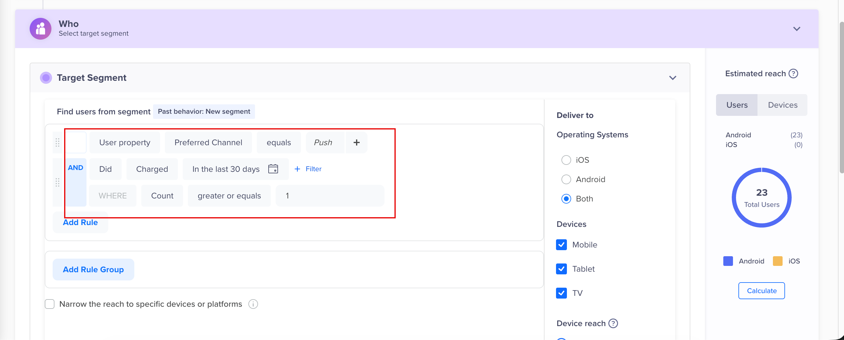 Preferred Channel in Campaigns