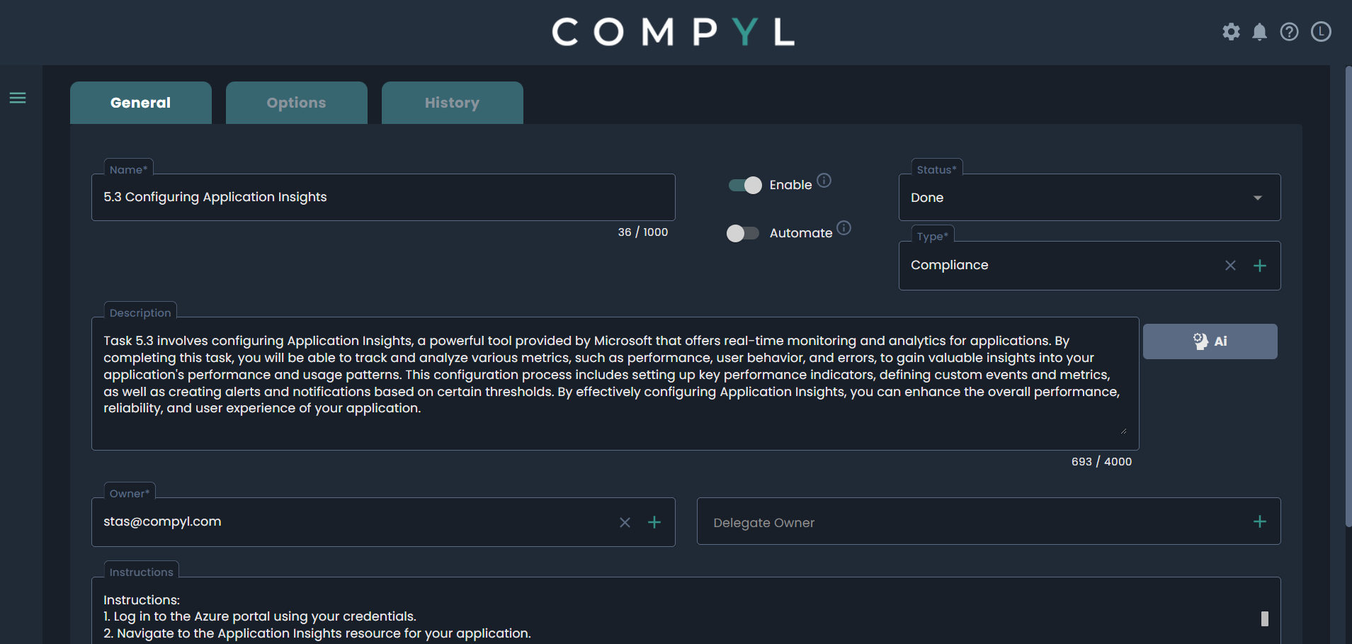 Within the task, it will provide step by step instructions on how to adjust the configuration.