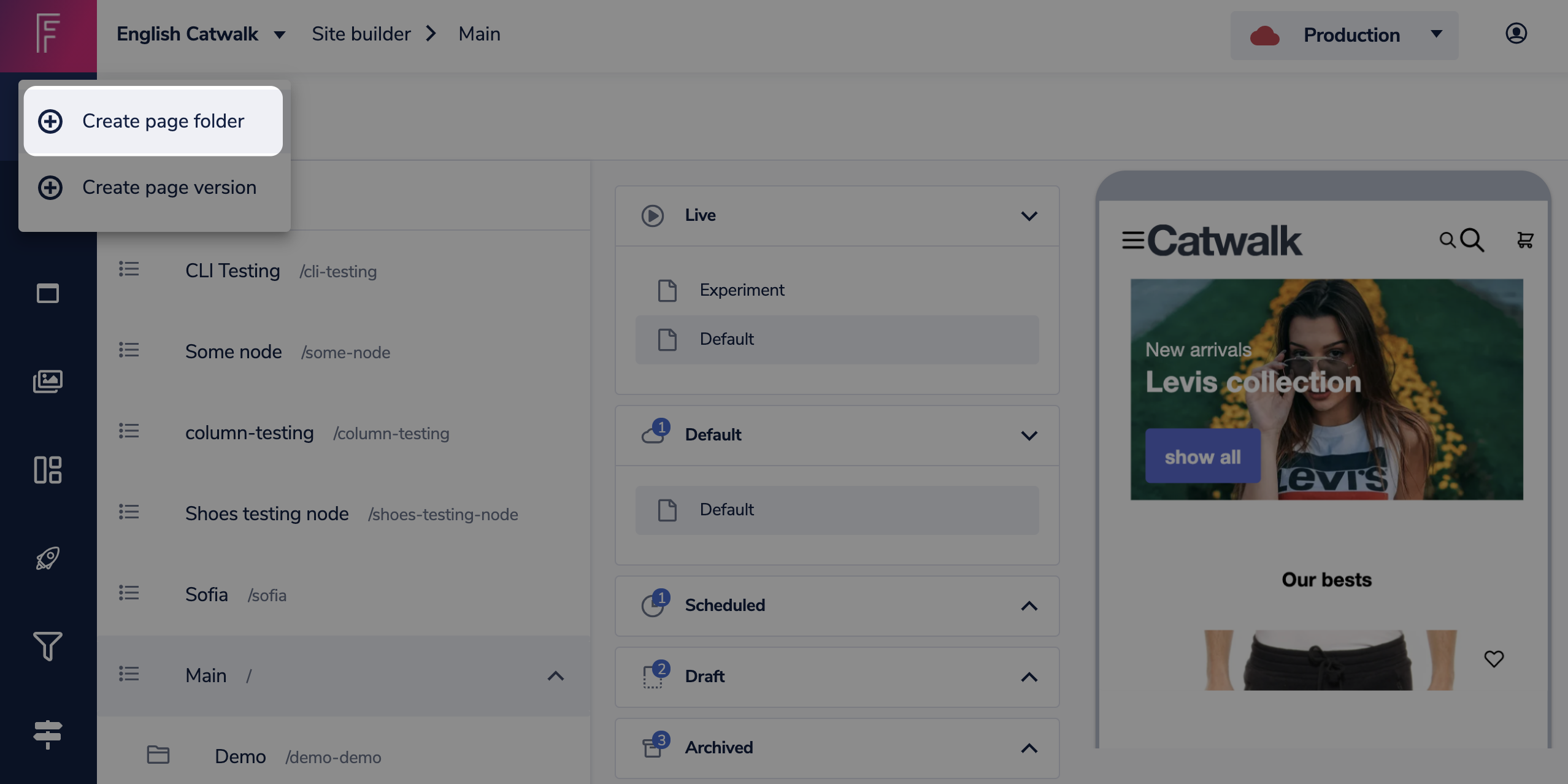 Create page folder .png