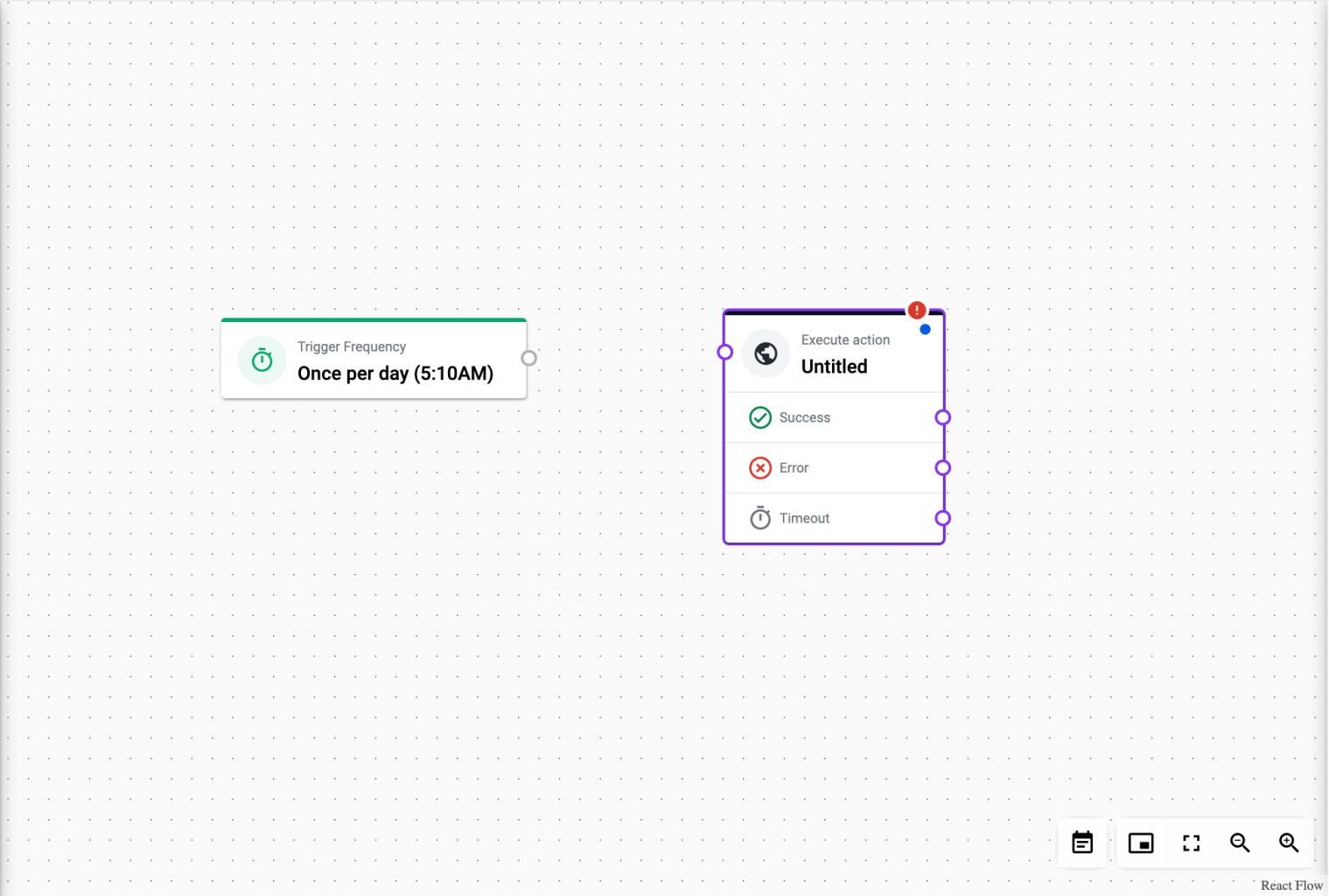 Figure 3 - Automation Designer Canvas