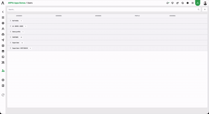 Invite flow for an existing ARPIA user