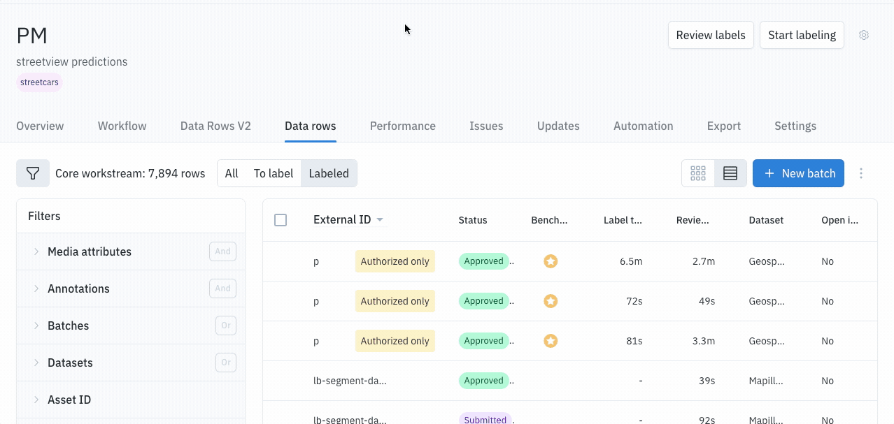 Delte requeue.gif Re-queueing on the Data rows tab