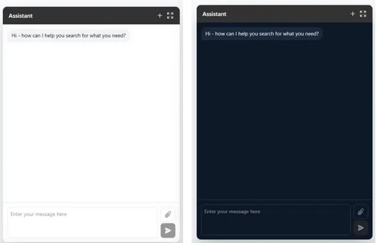 An example of both light and dark mode.
