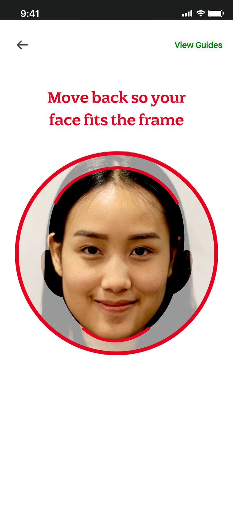 Native Face Scanning Screen 3