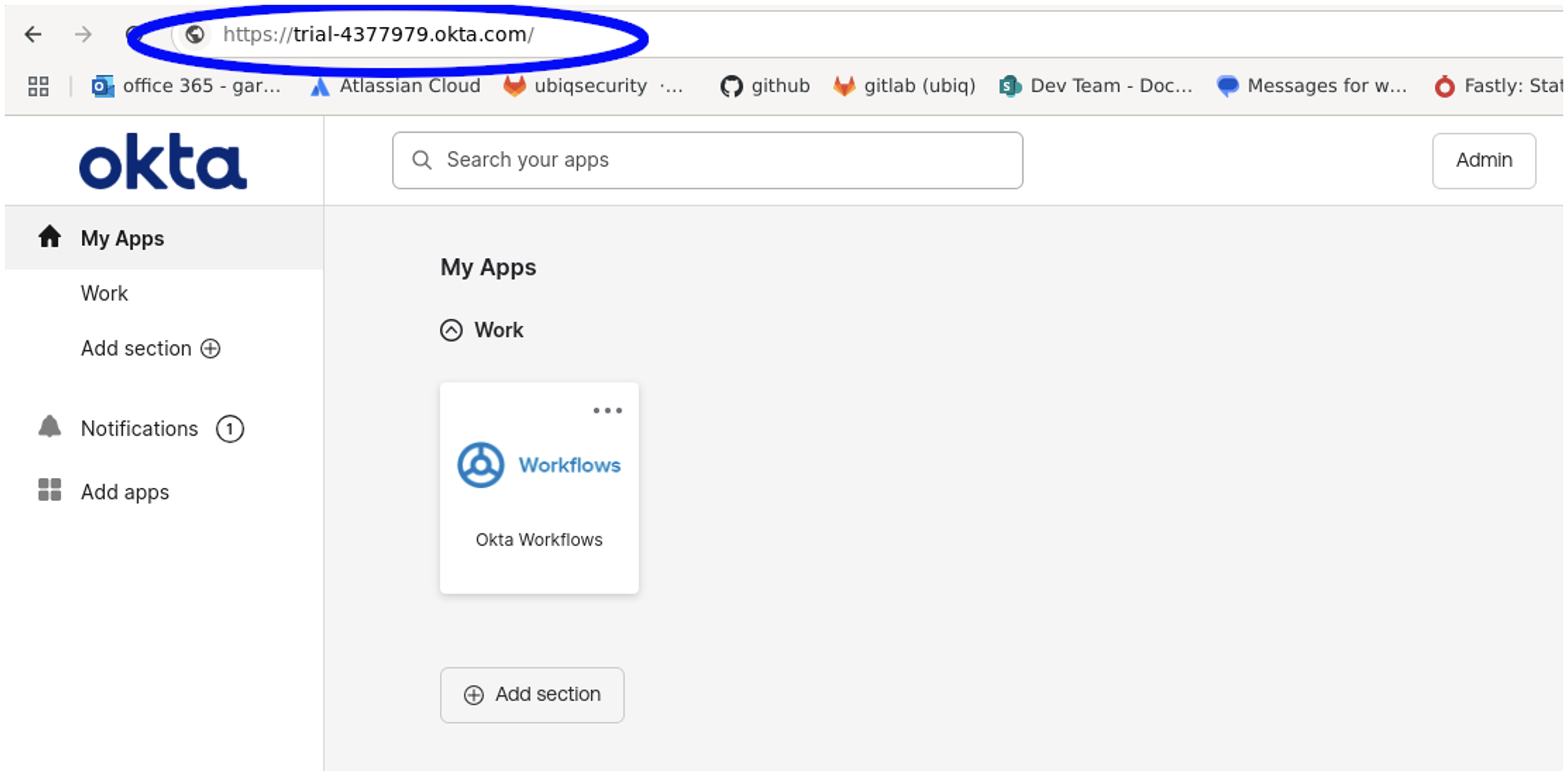 Figure 1: Okta Main Window