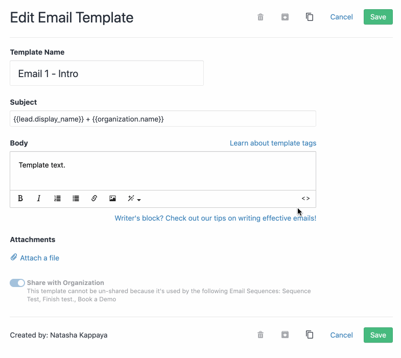 Add custom HTML to your email