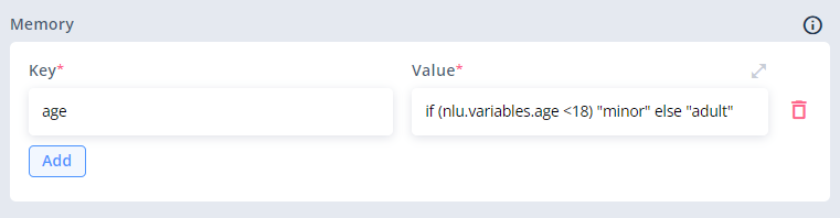 `if...else` statement used in Input field