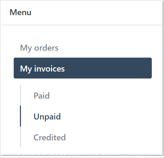 Choose invoice type
