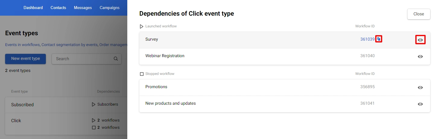 Dependencies of event type window