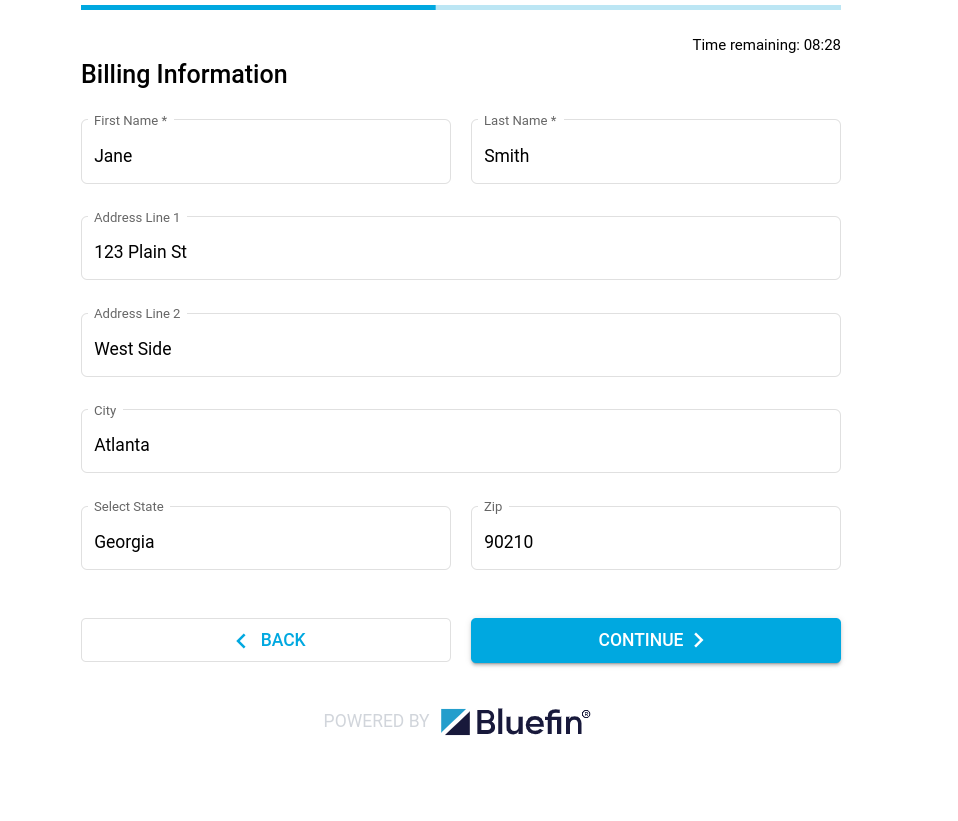 Checkout Component: Billing Information