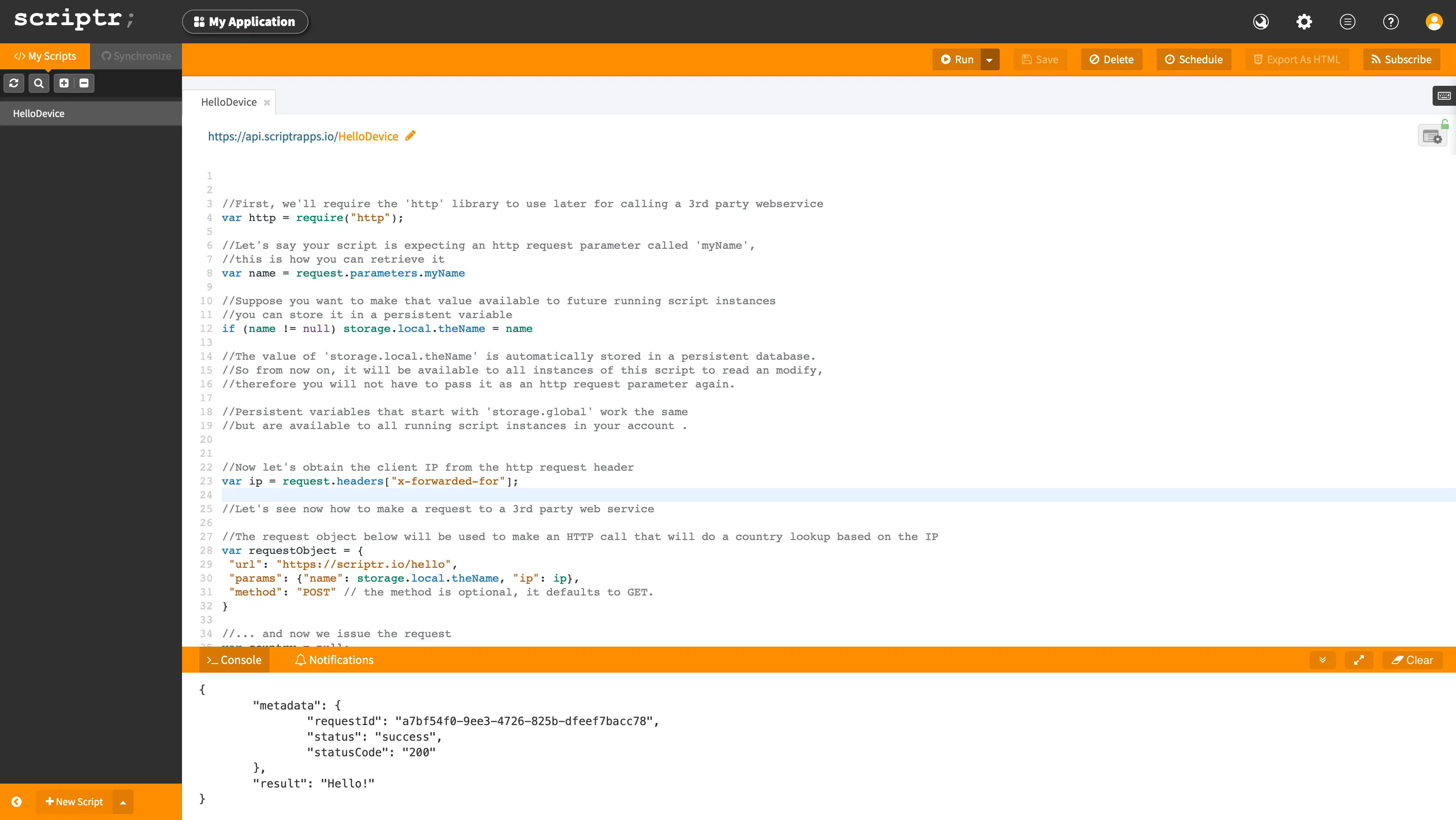 Sixfab Pico LTE Connect Pico LTE to the Scriptr.io