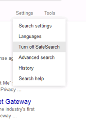 disable bing safesearch