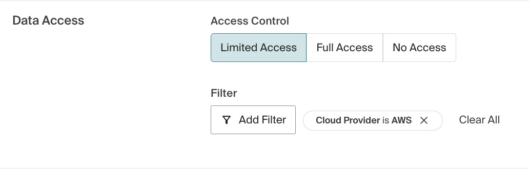 Limited access role fields