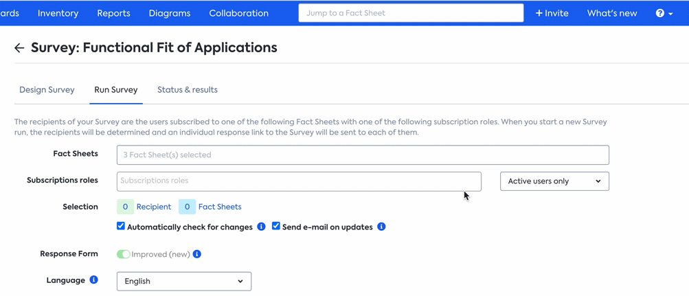Refine the scope of recipients by subscription roles.