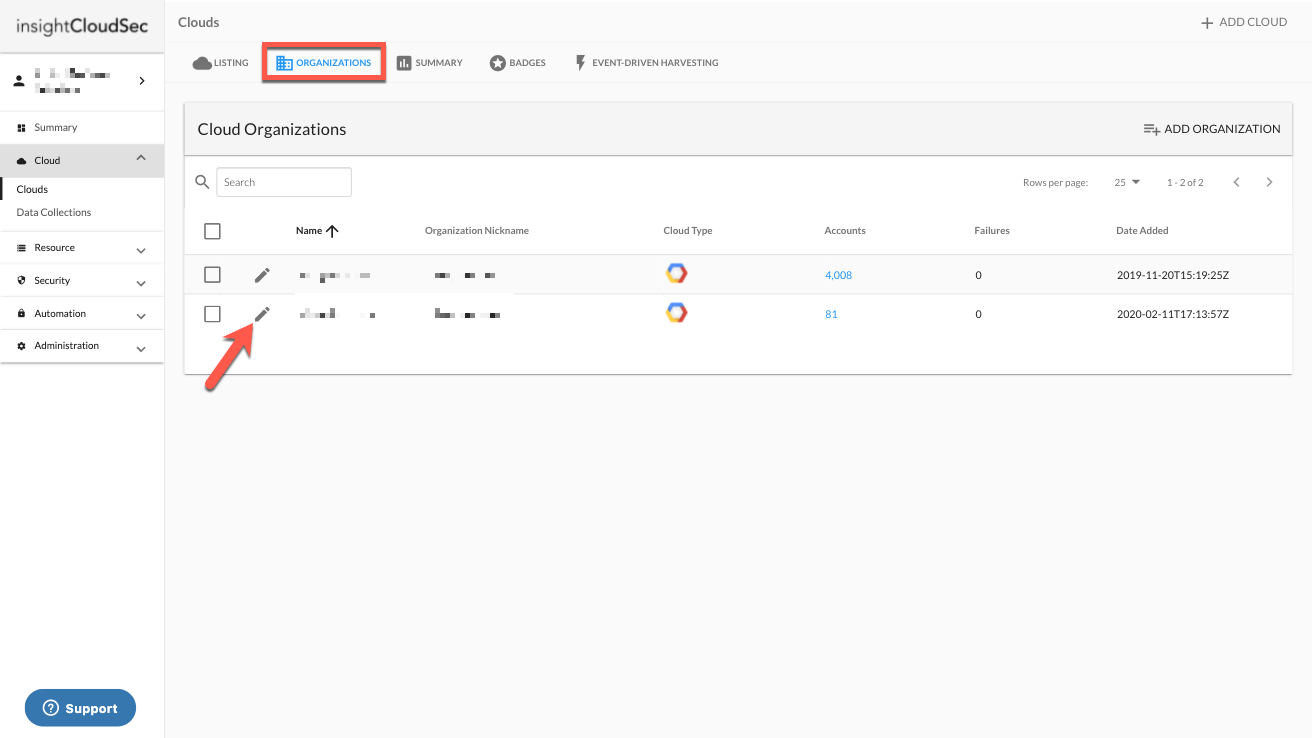 gcp-org-edit.png Edit Organization Details