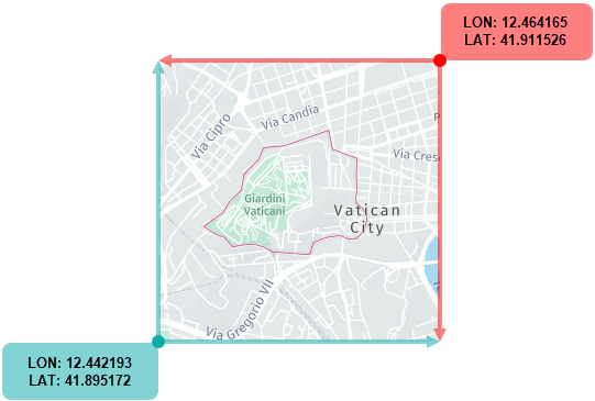 Map bounds calculation