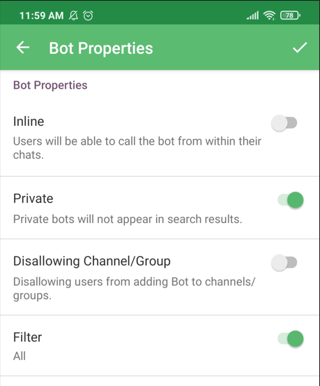 bot properties