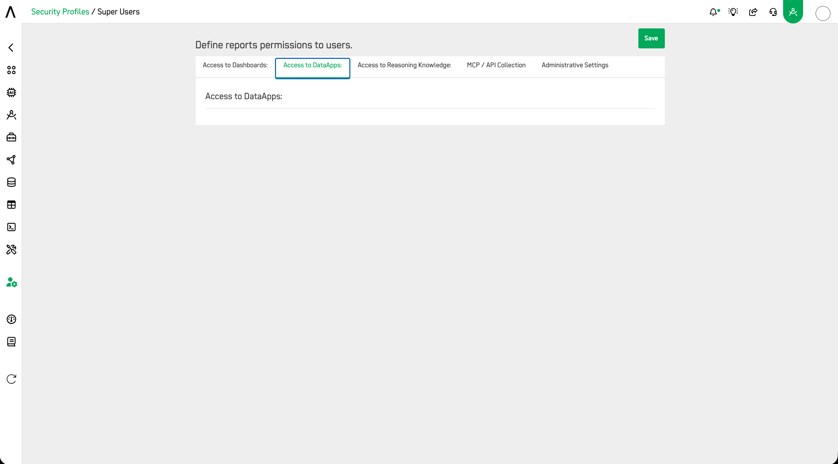 Access to DataApps