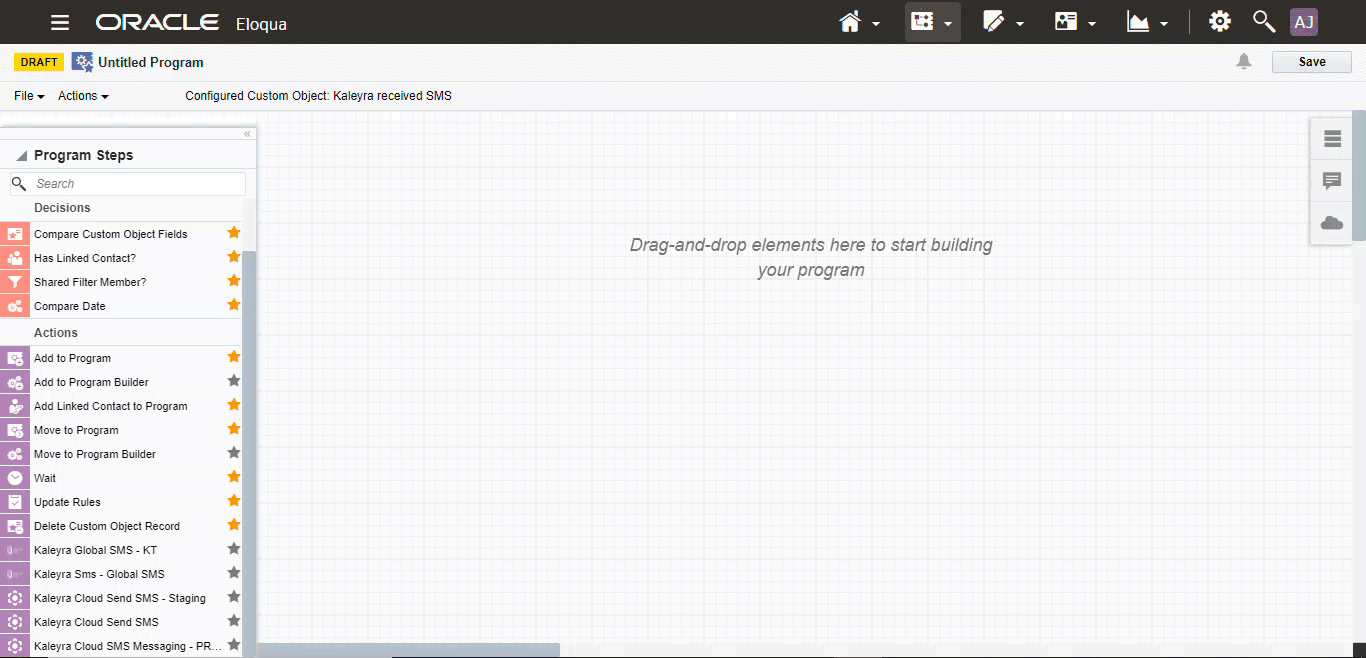 Cloud Action Configuration -Custom Object Program.gif