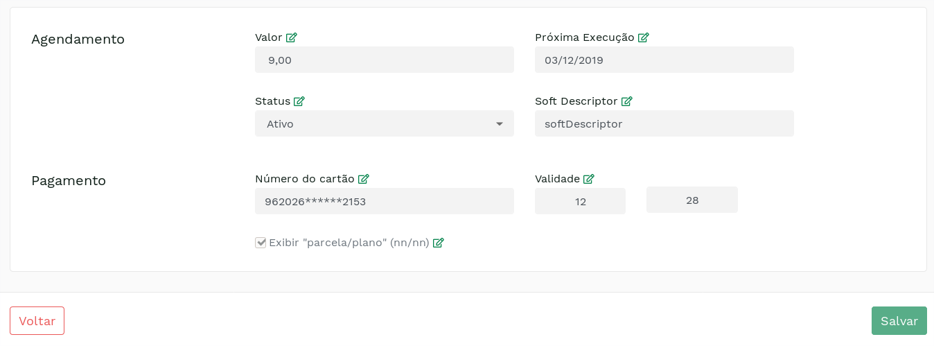 "Schedulings editing screen." -no-filter