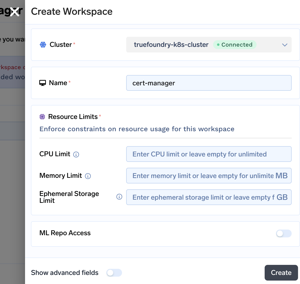 Creating cert-manager workspace