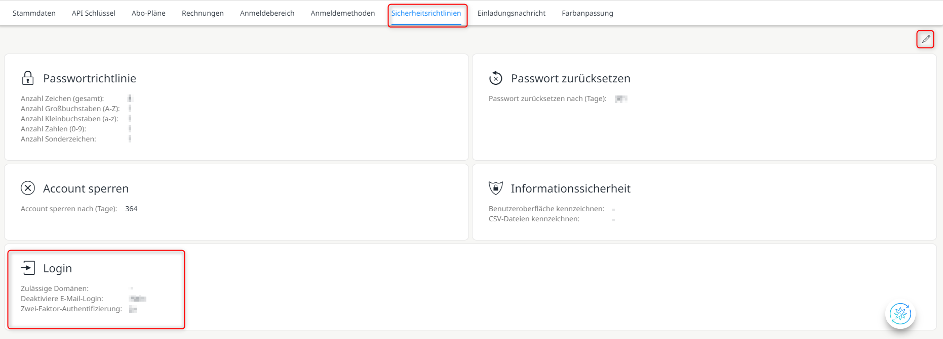 Sicherheitsrichtlinien