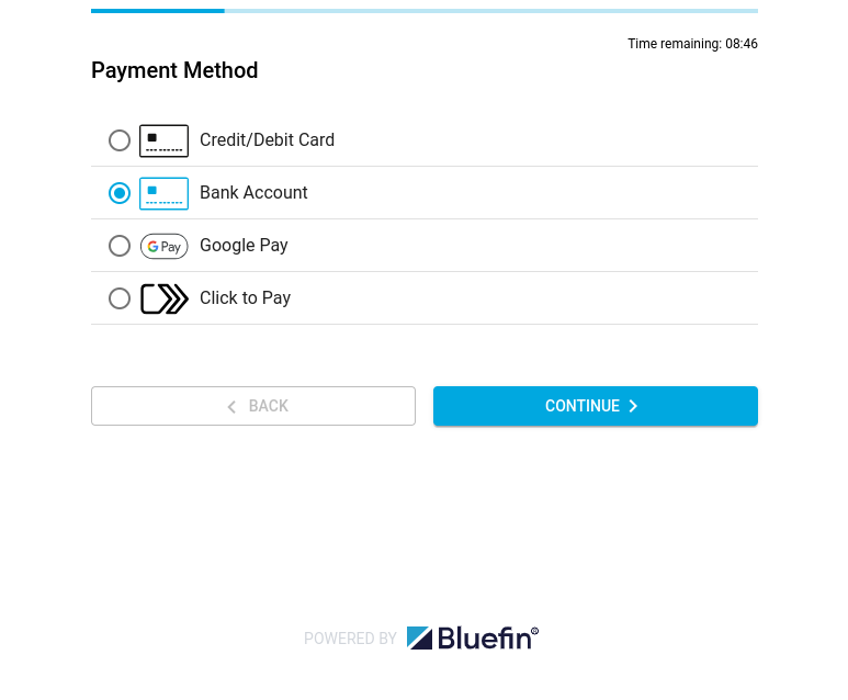 Checkout Component: Selecting Payment Method