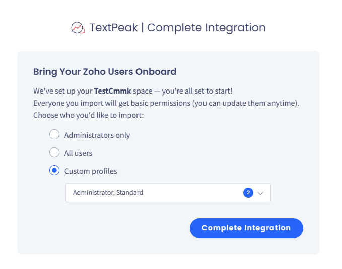 Importing custom profiles