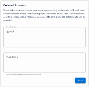 Exclude Accounts from Processing