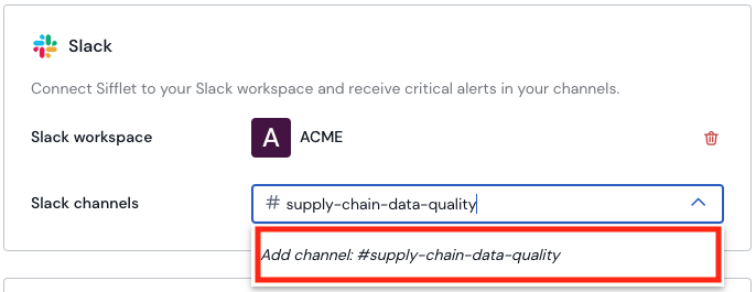 Configuring a Public Slack Channel Manually