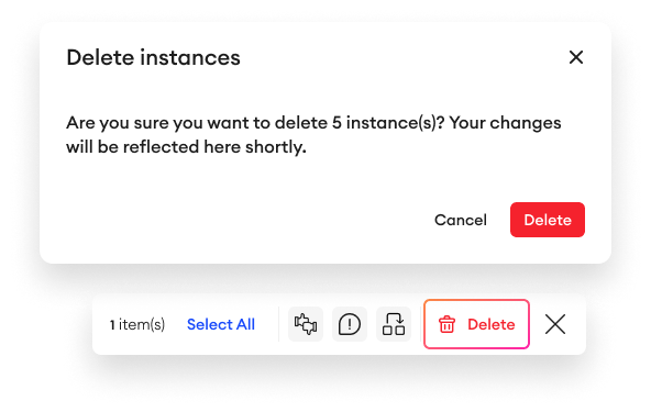 bulk delete instances