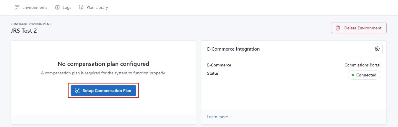 Initial Compensation Plan Setup