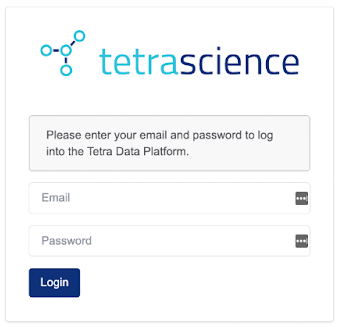 Figure 12. Signing into the Connector with TDP Username/Password.