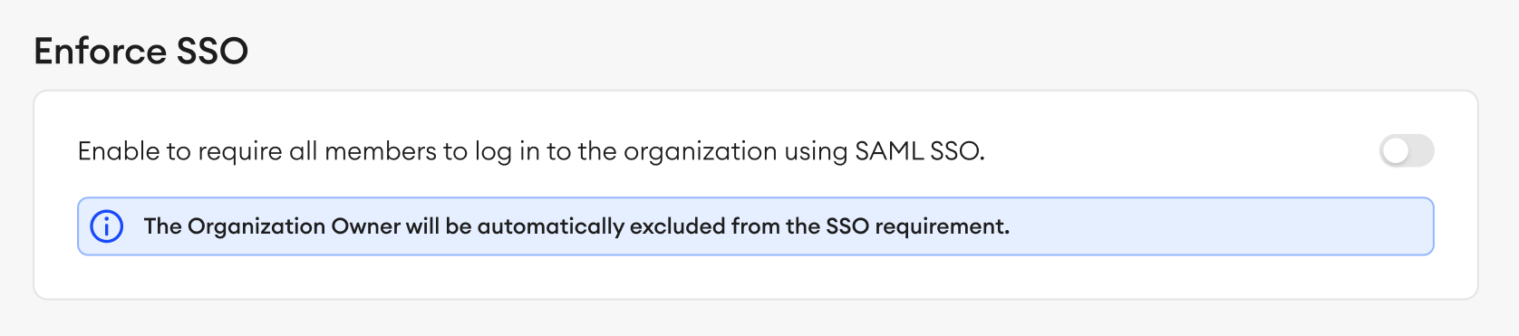 enforce sso