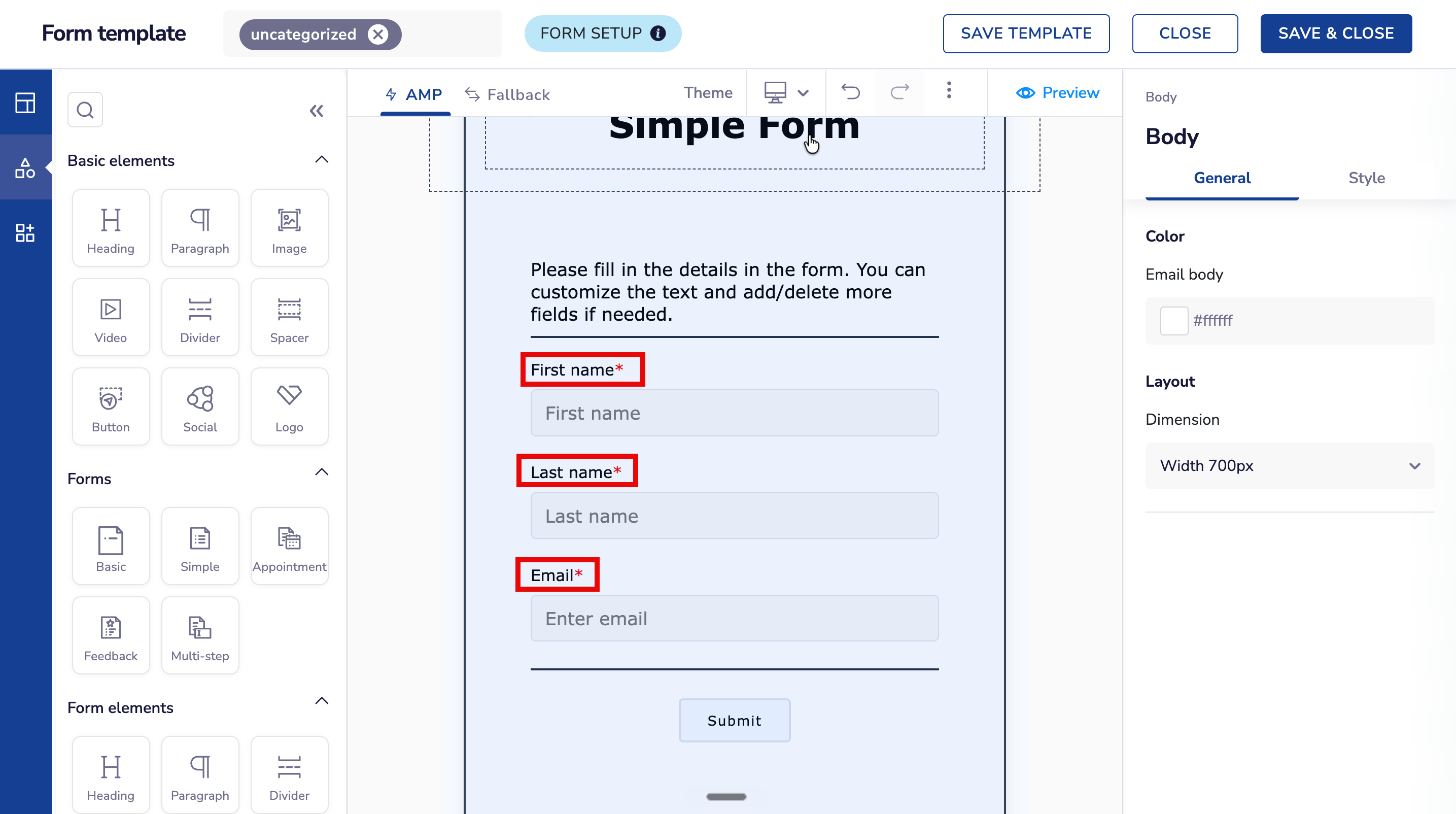 Mandatory Fields are now marked in Red