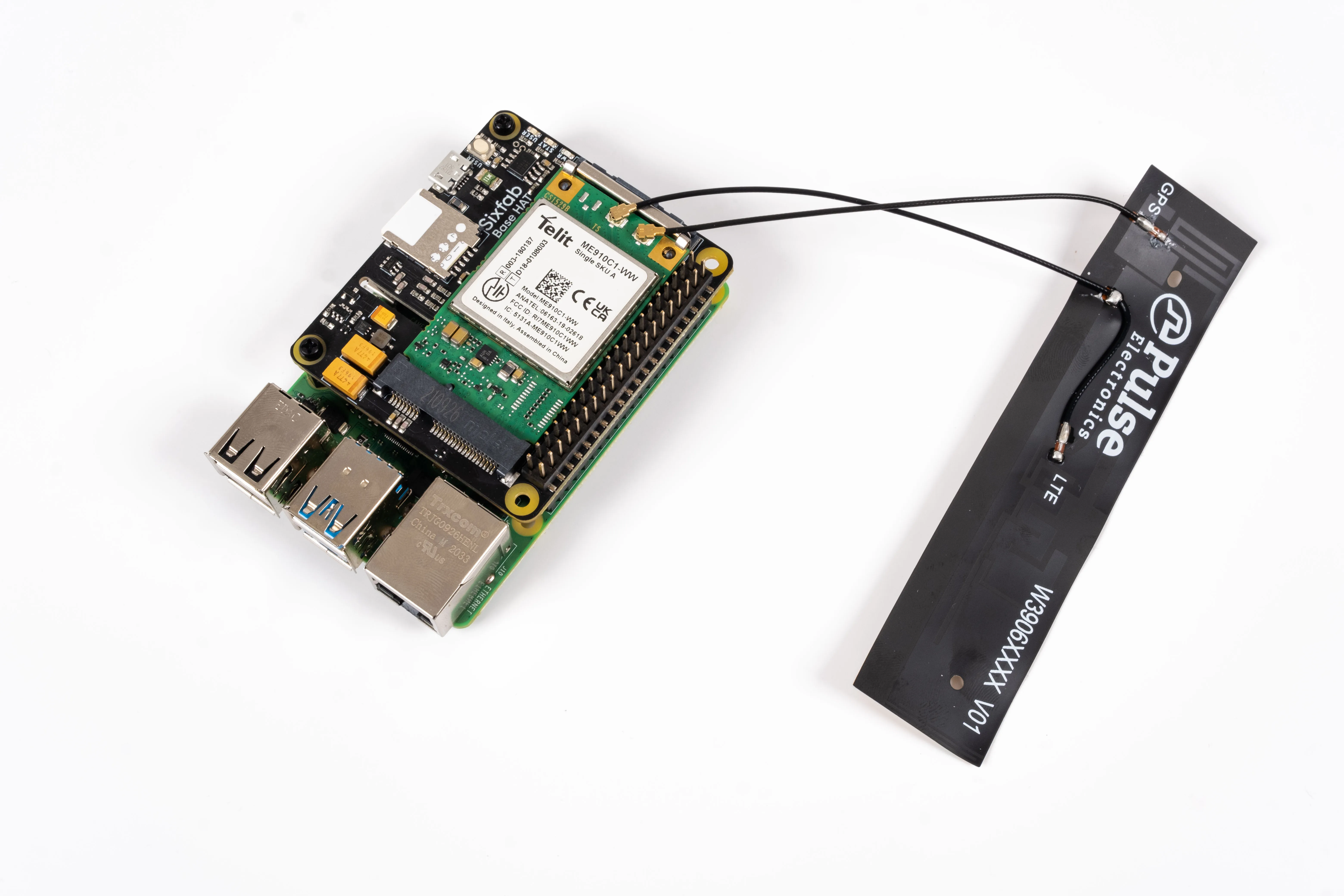 Sixfab Raspberry Pi Cellular IoT Kit (LTE-M)